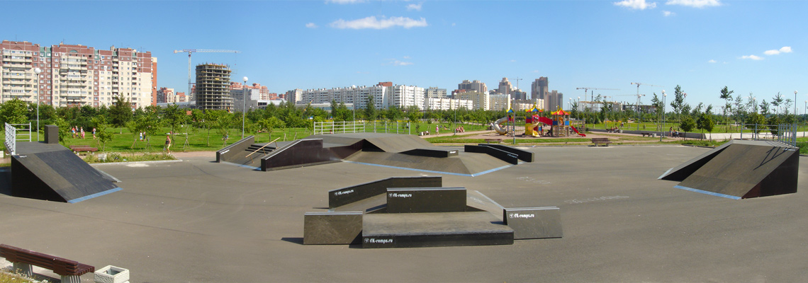 Парк 300-летия, Деревянный скейт парк от компании FK-ramps
