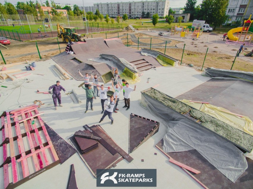 деревянный скейт-парк в аннино