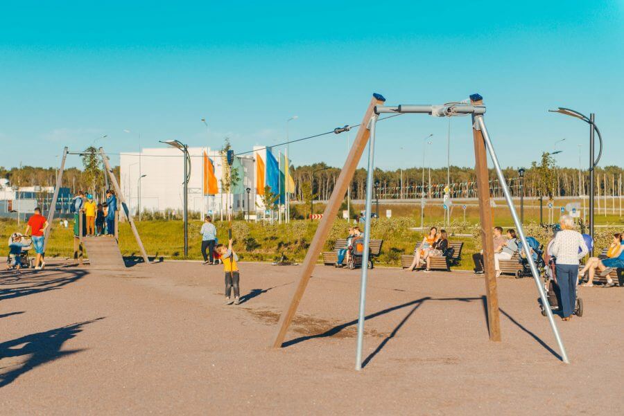 Обзор общественного пространства МЕГА-парк в Кудрово