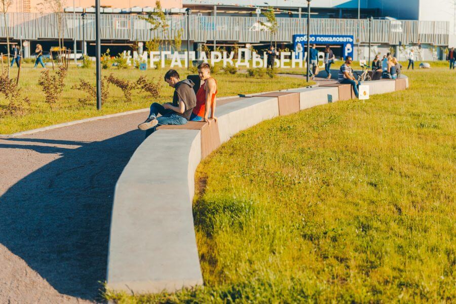 Обзор общественного пространства МЕГА-парк в Кудрово