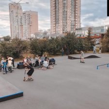 Деревянный скейт-парк в Екатеринбурге