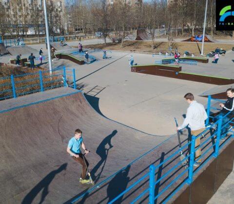 Скейт парк в Киришах от FK-ramps