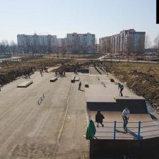 Деревянный скейтпарк в Великом Новгороде