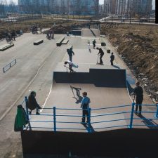 Деревянный скейтпарк в Великом Новгороде