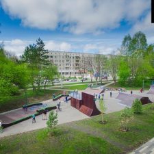 Деревянный скейт парк в Кемерово на бульваре Строителей - FK-ramps