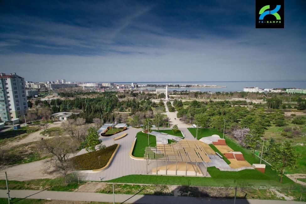 Проект бетонного скейт парка в Севастополе