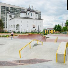 Бетонный скейт парк на Ходынском поле метро ЦСКА в Москве - FK-ramps