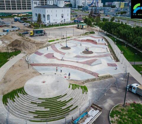 Проект: Скейт парк на Ходынском поле в Москве около метро ЦСКА - FK-ramps