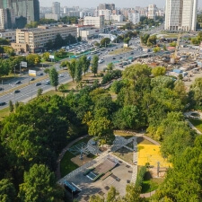 Деревянный cкейт парк в парке Федорова на Дмитровском шоссе в Москве - FK-ramps