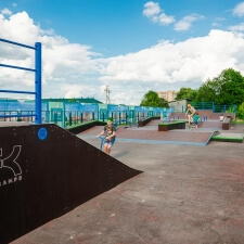 Деревянный cкейт парк в Глебовском, Московская область - FK-ramps