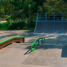 Деревянный скейт парк в парке Федорова, Москва - FK-ramps