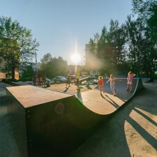 Деревянный скейт парк в Дедовске - FK-ramps