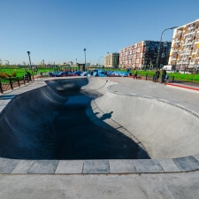 Бетонный скейт парк МЕГА Дыбенко