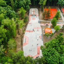 Бетонный скейт парк в Кишиневе