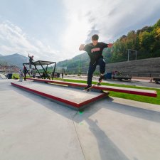 Бетонный скейт парк в Красной Поляне