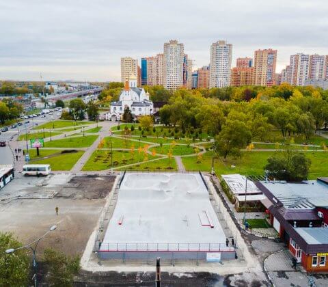Бетонный скейт парк в Реутове