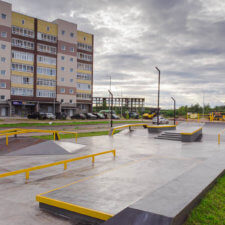 Бетонный скейт парк в Ухте