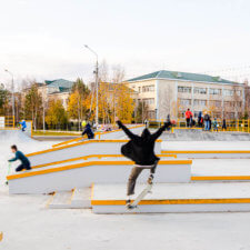 Бетонный скейт парк в Нефтеюганске