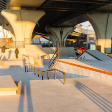 Скейт парк под мостом Бетанкура