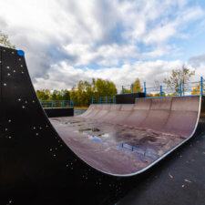 Скейт парк на ул.Передовиков СПб