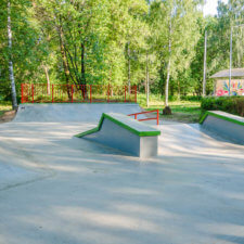 Бетонный скейтпарк в Нерехте