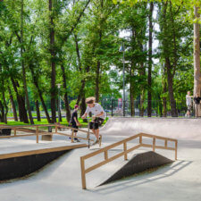 Бетонный скейтпарк в Симферополе