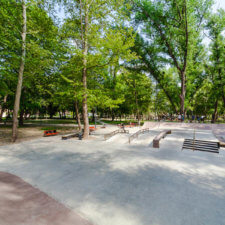Бетонный скейтпарк в Симферополе