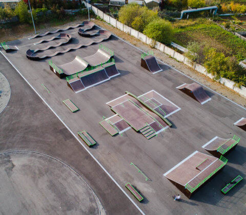 Скейт парк и памп трек FK-ramps в Краснотурьинске