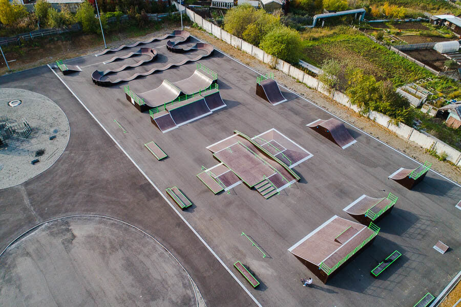 Скейт парк и памп трек FK-ramps в Краснотурьинске