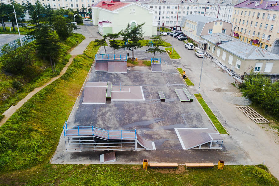Скейт парк FK-ramps в Магадане
