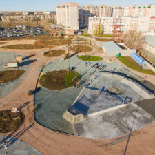 Бетонный скейт парк в Новотроицке