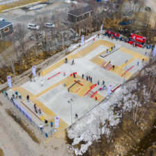 Бетонный скейтпарк в Мурманске