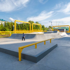 Бетонный скейт парк в Альметьевске