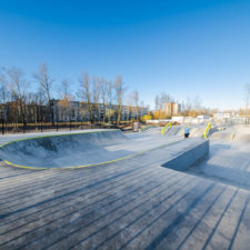 Скейт парк и памп трек в Пушкине