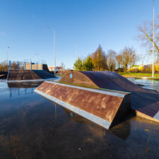 Скейт парк в Пскове на Шоссейной