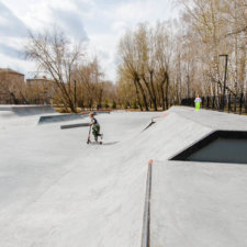 Бетонный скейт парк в Челябинске