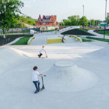Бетонный скейт парк в Пензе