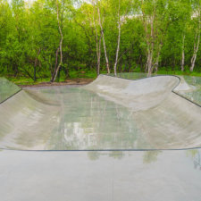 Бетонный скейтпарк в Североморске