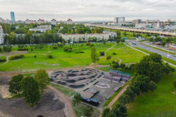 Скейт-парк и&nbsp;памп-трек в&nbsp;парке Авиаторов (СПб) превью 1