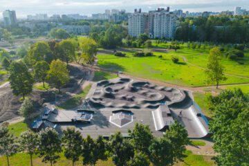 Скейт-парк и&nbsp;памп-трек в&nbsp;парке Авиаторов (СПб) превью 1