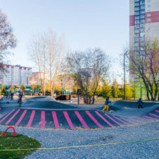 Асфальтовый памп-трек и скейт-парк в Красноярске