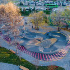 Асфальтовый памп-трек и скейт-парк в Красноярске