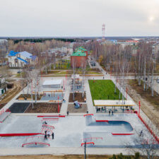 Бетонный скейт-парк в Стрежевом Томская область