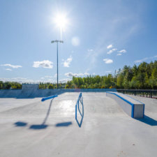 Бетонный скейтпарк в Стрельне СПб