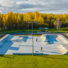Бетонный скейтпарк в Стрельне СПб