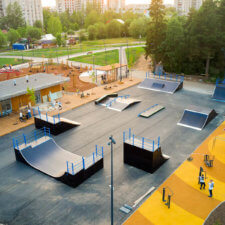 Деревянный скейт-парк в Удомле Тверская область