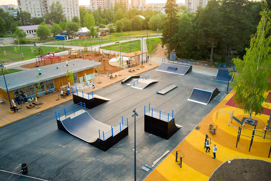 Деревянный скейт-парк в Удомле Тверская область