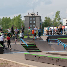 Каркасный скейт парк в Братске Гидростроитель