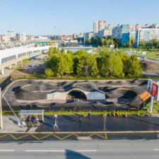 Памп трек FK-ramps на ул.Оптиков (Петербург)