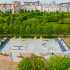Скейт парк в парке 300-летия Петербурга